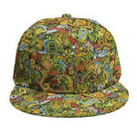 Outdoor Camping Pattern Print Snapback Cap