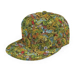 Outdoor Camping Pattern Print Snapback Cap