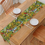 Outdoor Camping Pattern Print Table Runner