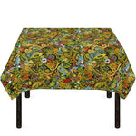 Outdoor Camping Pattern Print Tablecloth