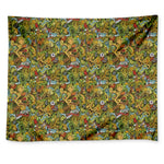 Outdoor Camping Pattern Print Tapestry