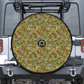 Outdoor Camping Pattern Print Tire Cover With Camera Hole