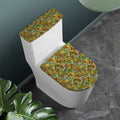 Outdoor Camping Pattern Print Toilet Lid And Tank Cover Set