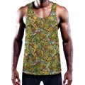 Outdoor Camping Pattern Print Men's Workout Tank Top