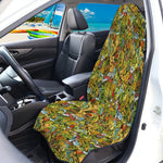 Outdoor Camping Pattern Print Waterproof Car Seat Cover