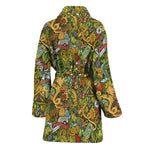 Outdoor Camping Pattern Print Women's Bathrobe