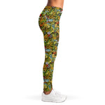 Outdoor Camping Pattern Print Women's Leggings