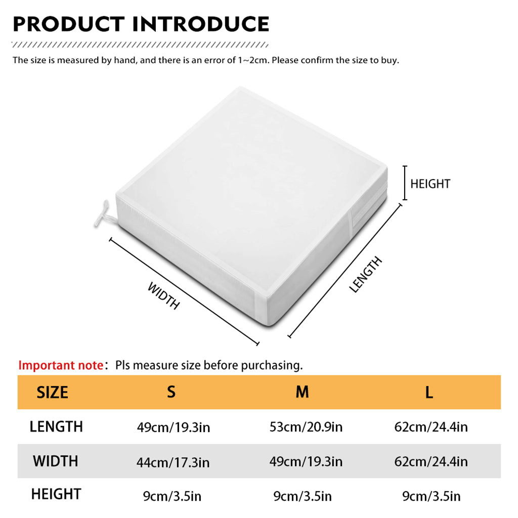 US Dollar Pattern Print Outdoor Seat Cushion Cover