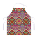 Oval Bohemian Mandala Patchwork Print Adjustable Apron