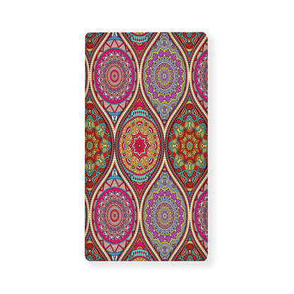 Oval Bohemian Mandala Patchwork Print Baby Crib Sheet
