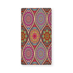 Oval Bohemian Mandala Patchwork Print Baby Crib Sheet