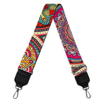 Oval Bohemian Mandala Patchwork Print Bag Strap
