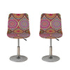 Oval Bohemian Mandala Patchwork Print Bar Stool Covers