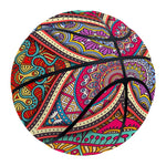 Oval Bohemian Mandala Patchwork Print Basketball