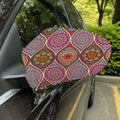Oval Bohemian Mandala Patchwork Print Car Side Mirror Covers