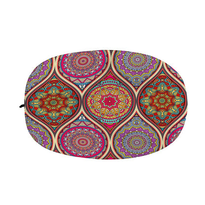 Oval Bohemian Mandala Patchwork Print Car Side Mirror Covers