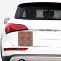 Oval Bohemian Mandala Patchwork Print Car Sticker