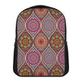 Oval Bohemian Mandala Patchwork Print Casual Backpack