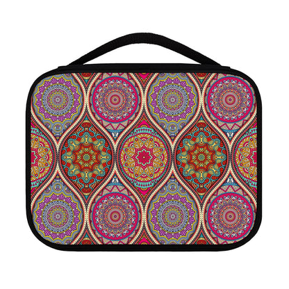 Oval Bohemian Mandala Patchwork Print Classic Bible Case