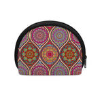 Oval Bohemian Mandala Patchwork Print Coin Purse