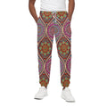 Oval Bohemian Mandala Patchwork Print Cotton Sweatpants