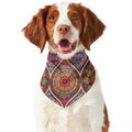 Oval Bohemian Mandala Patchwork Print Dog Bandana