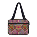 Oval Bohemian Mandala Patchwork Print Double Strap Bible Bag