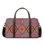 Oval Bohemian Mandala Patchwork Print Duffle Bag