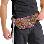 Oval Bohemian Mandala Patchwork Print Fanny Pack