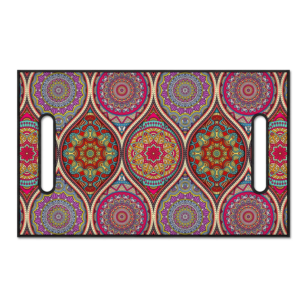 Oval Bohemian Mandala Patchwork Print Golf Cart Seat Cover