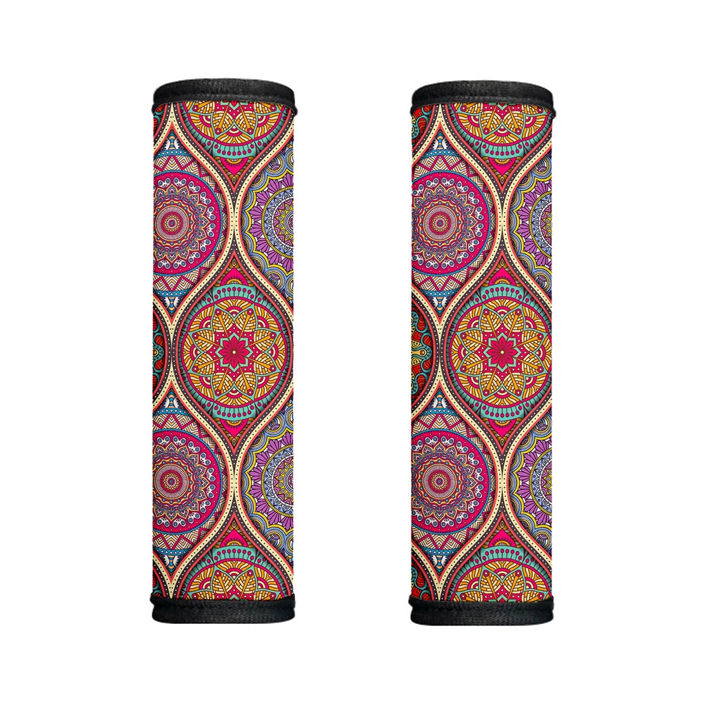 Oval Bohemian Mandala Patchwork Print Handle Covers