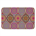 Oval Bohemian Mandala Patchwork Print Indoor Door Mat