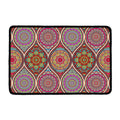 Oval Bohemian Mandala Patchwork Print Kitchen Mat