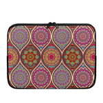 Oval Bohemian Mandala Patchwork Print Laptop Sleeve