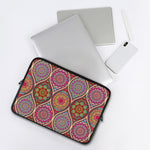 Oval Bohemian Mandala Patchwork Print Laptop Sleeve