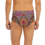 Oval Bohemian Mandala Patchwork Print Men's Briefs