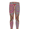 Oval Bohemian Mandala Patchwork Print Men's Leggings