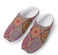 Oval Bohemian Mandala Patchwork Print Mesh Casual Shoes