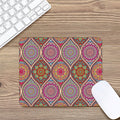 Oval Bohemian Mandala Patchwork Print Mouse Pad