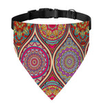 Oval Bohemian Mandala Patchwork Print Over The Collar Dog Bandana