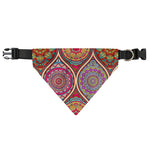 Oval Bohemian Mandala Patchwork Print Over The Collar Dog Bandana