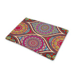 Oval Bohemian Mandala Patchwork Print Pet Cooling Mat Cover