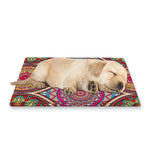 Oval Bohemian Mandala Patchwork Print Pet Cooling Mat Cover