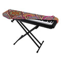 Oval Bohemian Mandala Patchwork Print Piano Keyboard Cover