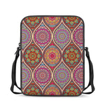 Oval Bohemian Mandala Patchwork Print Rectangular Crossbody Bag