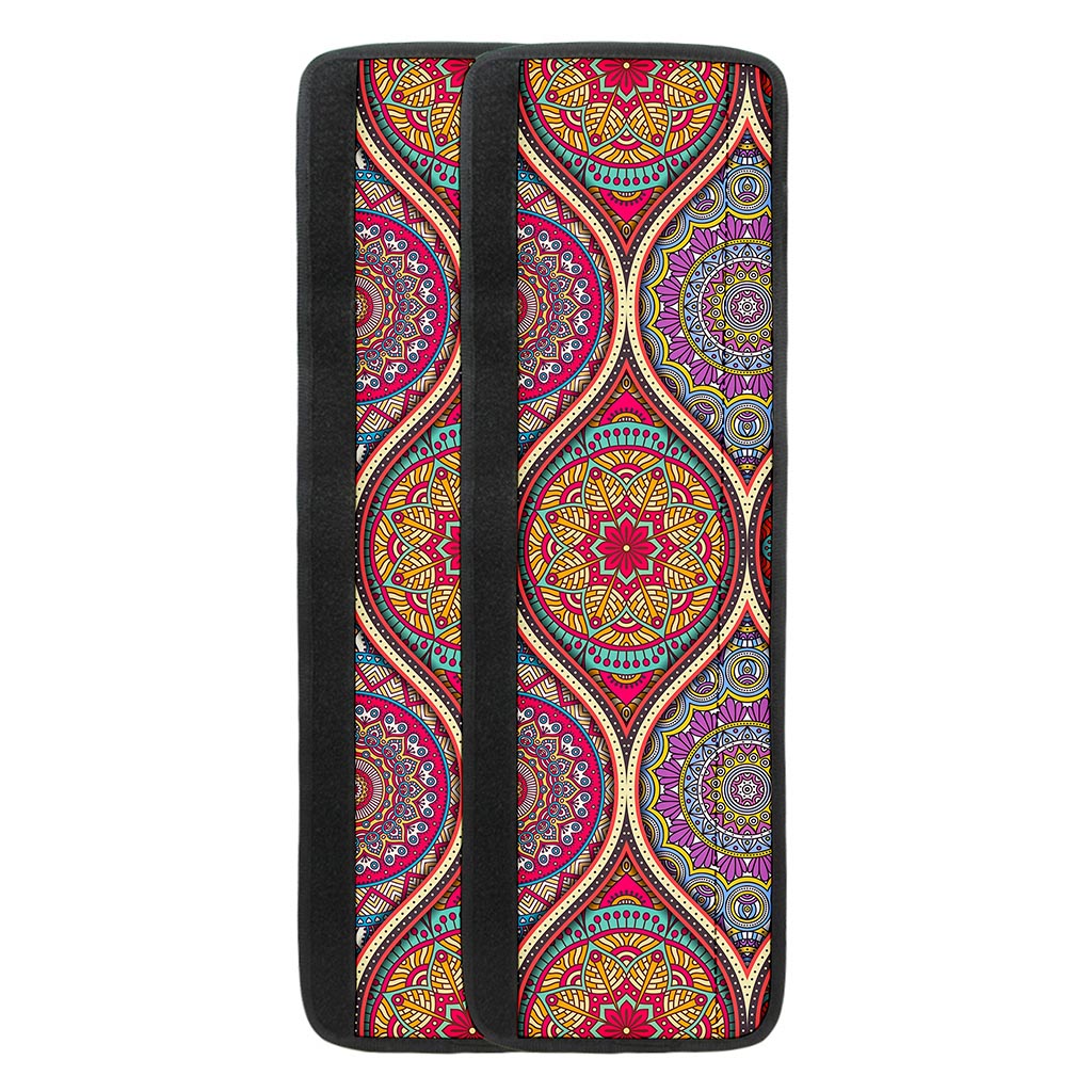 Oval Bohemian Mandala Patchwork Print Refrigerator Handle Covers