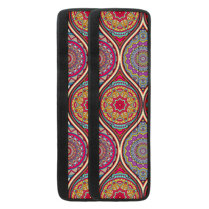Oval Bohemian Mandala Patchwork Print Refrigerator Handle Covers