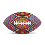 Oval Bohemian Mandala Patchwork Print Rugby Ball