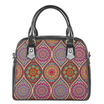 Oval Bohemian Mandala Patchwork Print Shoulder Handbag