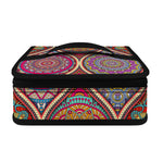 Oval Bohemian Mandala Patchwork Print Small Lunch Bag